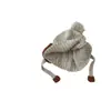 Gorro de Bebé Otoño e Invierno Ins Estilo Coreano Engrosado Cálido Tejido con Protección para Orejas para Niños y Niñas Gorro de Punto Cálido y a Prueba de Frío Moderno