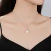 Perla de Agua Dulce Natural Plata de Ley 925 Diseño de Nicho para Mujer Lujo Accesible Colgante de Hoja Estilo Ins Colgante de Regalo de Cumpleaños