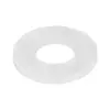 Junta plana redonda de silicona blanca, resistente a altas temperaturas, anillo de sellado impermeable, amortiguadora, arandela plana ecológica m3m4m5m8m10