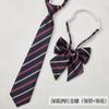 Estilo Universitario Japonés Corbata JK para Mujer Collar de Corbata Camisa a Rayas Color Vino Tinto Lazo Corto Uniforme Escolar Masculino DK