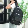 Mochila Casual de Color Sólido Fresca y Elegante para Tutoría 2026 Nueva de Gran Capacidad Bolsa para Computadora Moda Coreana