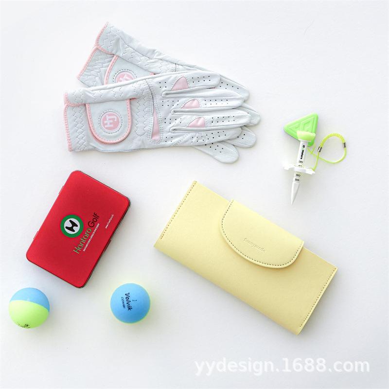 女士一体式长款双折双层PU 皮革钱包