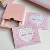 Tarjeta de soporte para salchicha de horquilla tarjeta trasera joyería personalizada cartón de joyería impresión a color tarjeta de exhibición corazón de niña cuerda para el pelo embalaje de joyería al por mayor