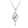 S925 jóias de prata esterlina das mulheres simples colar de clavícula de diamante com pingente de prata esterlina no coração fábrica atacado