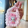 Bolsa de monedas tejida a mano estilo japonés Dopamina Llavero Gato Kt Hilo Creativo Crochet Bolsa de Almacenamiento Colgante Regalo