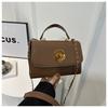Bolsa Texturizada Bolsa de Flores Vintage para Mulheres Corrente Ombro Bolsa Transversal 2024 Nova Bolsa Quadrada Pequena de Grande Capacidade