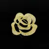 Nuevo Broche Forma de Rosa Moda Femenina Viaje al Trabajo Accesorios de Pines Decorativos de Gama Alta