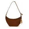 Bolso Cruzado de Gran Capacidad, Moderno y Elegante, Estilo Coreano para Mujer 2025 Principios de Otoño, Bolso de Hombro Versátil Tipo Bollo Esmerilado de Moda