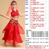 Traje de Danza del Vientre para Niñas Disfraz de Baile Vestido de Actuación de Danza India para Niños Actuación de Danza Folclórica para Niños