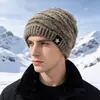 Novo Gorro de Inverno Transfronteiriço, Chapéu Quente com Forro de Lã, Chapéu Espesso de Pelo Sintético de Coelho, Gorro de Lã Tricotado à Prova de Frio