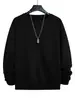Sudadera de Color Caramelo, Corte Holgado, Color Sólido, Adecuada para Primavera, Otoño e Invierno, Unisex, Felpa Larga y Gruesa, Top Multifuncional, Camiseta Deportiva