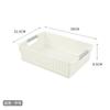 Cesta de almacenamiento de plástico portátil de escritorio para familia, cesta organizadora de oficina, cesta de plástico para archivos A4, caja de almacenamiento poco profunda