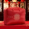 Bolsa de Embalaje para Colcha de Boda, Bolsa Grande de Almacenamiento para Colcha de Boda y Ropa, Bolsa de Almacenamiento Engrosada, Bolsa de Embalaje Festiva Roja