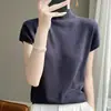 Nuevo top casual de diseño coreano para mujer, de corte holgado, para otoño e invierno, camiseta versátil estilo ins con manga murciélago en color gris
