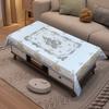 Toalha de Mesa de Luxo Leve, Toalha de Mesa Espessa de Alta Qualidade, À Prova d'Água, Resistente a Óleo, Anti-Escaldante, Nova Chinoiserie PVC para Mesa Redonda de Casa