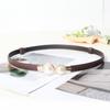 Cinto de pérolas feminino estilo Chanel All-match cinto fino feminino saia decorativa ajustável cintura fina simples All-match