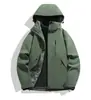 Cortavientos de alta gama tres en uno, ropa de trabajo hecha a medida con logotipos impresos, adecuado para pedidos grupales, con forro polar y engrosado para abrigar, ideal para concesionarios 4S y trabajo al aire libre en invierno