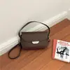 Funda tipo flip estilo coreano simple y elegante popular verano 2026 con textura elegante cierre de broche bolso de mano bandolera bolso pequeño cuadrado