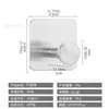 Soporte para cuchilla de afeitar de acero inoxidable 304 gancho de baño sin perforar soporte para maquinilla de afeitar enchufe de almacenamiento gancho gancho gancho estante para ganchos
