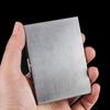 Aço Inoxidável Grosso, Médio e Fino Porta-Cigarros de Lado Único para 13 Maços Porta-Cigarros Metálico Portátil e Moderno Metal Simples