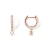 Pendientes Colgantes Huggie de Moda Transfronteriza Europea y Americana con Colgante de Circonita Pendientes de Aro 2024 Joyería de Verano para Mujeres