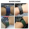 Correa de Goma 22mm Correa de Liberación Rápida Ajuste Shuttle Tiantie Chengmei Dudu Comcas Reloj Seiko de Fluororubber