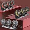 Ventilador de Coche para Camiones Grandes 24V 12V Refrigeración Furgonetas Pequeñas Doble Cabezal Potente Ventilador Eléctrico para Coche USB