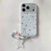 Nudo de lazo estrella aplicable a funda de teléfono iPhone18Promax Apple 17Pro simple 16 Coreano 15p cordón