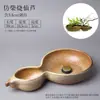 Jianshan arreglo floral Cerámica maceta base anticuada entrada base maceta porcelana maceta enseñanza Zen estilo chino