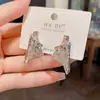 Pendientes Metálicos Irregulares de Moda Transfronterizos Europeos y Americanos para Mujer, Lujo Ligero, Diseño Único, Pendientes de Estilo Genial al por Mayor