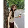 Camiseta de punto básica de cuello redondo coreana para mujer Primavera y Otoño 2024 Nueva Popular Suave Cera Manga Larga Cintura Ajustada Aspecto Adelgazante Top