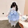 Ropa para Perros Canela Vestido de Princesa Lolita para Niñas Vestido de Otoño Cumpleaños Niñas Niñas Otoño Falda Abullonada