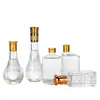 Venta al por mayor de fábrica botella de vino de vidrio de 125 ml transparente engrosada botella de vino pequeña creativa botella de vino vacía tapón de plástico sellado