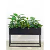 Flores Artificiais Plantas Verdes Conjunto de Divisória Decorativa Flores de Plástico e Seda Decoração de Paisagismo Arranjo de Paisagem Exibição de Janela Interna