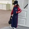 Conjunto de Otoño-Invierno para Niñas Estilo Coreano Ropa Deportiva Casual Ropa de Moda para Niñas Mayores y Estudiantes Conjunto de Dos Piezas de Otoño