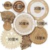 Posavasos de Hilo de Algodón de Yute Natural para Tazas, Decoraciones de Pared Tejidas a Mano Puras, Posavasos Simples para el Hogar, Posavasos de Yute al por Mayor