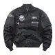 Chaqueta de Vuelo Transfronteriza para Hombre Transmisión en Vivo [Con Algodón/Delgada] Primavera y Otoño Ma1 Chaqueta de Piloto Uniforme de Béisbol Talla Grande