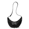 Bolso Sencillo y de Moda Estilo Coreano de Gran Capacidad para la Axila Diseño de Nicho Bolso Dumpling Versátil para Mujer Bolso Cruzado de un Hombro en Forma de Media Luna