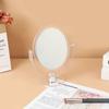 Espejo de maquillaje transparente y sencillo estilo ins para dormitorio, pequeño escritorio, tocador, espejo de princesa de doble cara.