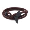 Pulsera Trenzada de Cuerda Estilo Ancla Cola de Ballena Serie Océano Línea Milán para Pareja Pulsera Hecha a Mano para Hombres y Mujeres