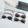 Gafas de Sol FAK Home Nuevas de Perla y Metal Retro para Hombres y Mujeres, Se Pueden Adaptar con Lentes para Miopía Alta, Lentes Lisos, Lentes de Puntos
