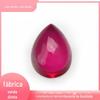 3*5~10*12 Formato de Pera Fundo Plano Superfície Lisa Corindo Sintético Vermelho 5 # Pedra Sintética Vermelha Rubi