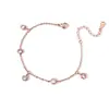 Acero de Titanio Joyería de Moda Estilo Coreano Estilo Ins Diamante Individual Múltiples Diamantes Diamante Redondo Pulsera Novia Diseño de Nicho Sentido de Diseño Traje Mori