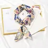 Bufanda cuadrada pequeña chic estilo coreano Corea del Sur ins para mujer primavera y otoño decorativa versátil bufanda cinta para el pelo artística retro