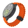 Adecuado para Samsung/Huawei Watch Series Marine Plegable Hebilla Magnética Correa de Silicona 20/20mm Correa de Muñeca