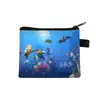 Monedero de Minecraft de Venta Caliente Transfronterizo, Mini Cartera Corta para Niños, Portallaves Portátil para Tarjeta de Acceso, Venta al por Mayor