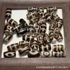 Ágata Dzi Xizang Pasta de Aceite Alta Colmillo de Tigre Patrón de Una Línea Pulsera Collar Serie Xizang Dzi de Dos Ojos Oro Negro