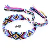 Popular en Europa y América: Pulseras Tejidas Arcoíris Hechas a Mano en Estilo Étnico Nepalí, Venta al por Mayor de Joyería