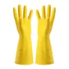 Guantes Gruesos y Duraderos para Lavar Platos y Tareas del Hogar para Mujeres, Forro de Felpa para Calidez, Impermeables, Guantes Domésticos de Nitrilo con Puños Elásticos