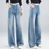 Jeans casuales rectos personalizados con pedrería de mariposa para mujer, nuevo estilo primavera/otoño 2026, de cintura alta, adelgazantes, resistentes a las arrugas, corte ajustado